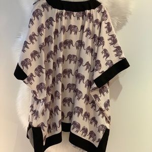 Elephant printed tunic by Steve Madden